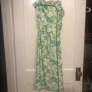 Vintage 1960s Lilly Pulitzer Wrap Ruffle Dress